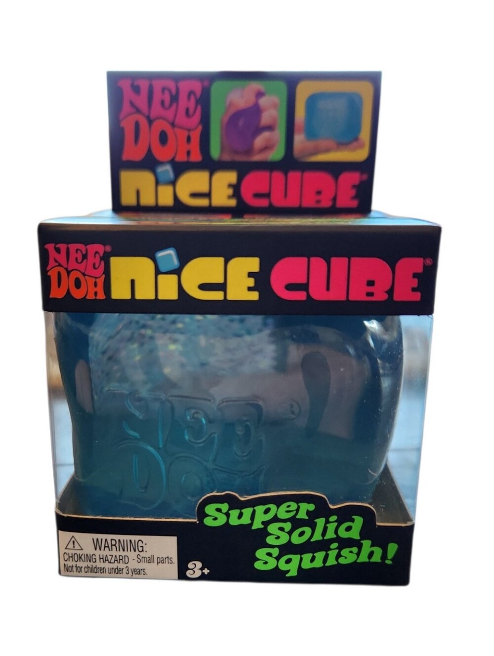 NEW NeeDoh Nice Cube Super Solid Squish "The Squish That Resists" Teal Squeeze